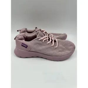 Women's Size 9.5, All Pink Sneaker w/ Synthetic Leather Heel & Ultra Thick Sole