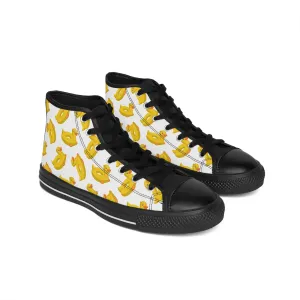 Yellow Duck Pool Float Women's Classic Sneakers